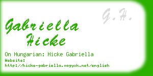 gabriella hicke business card